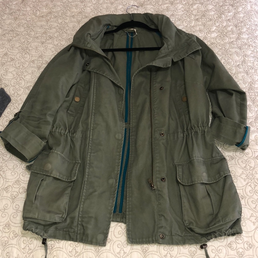 Women’s Army Green Cargo Jacket